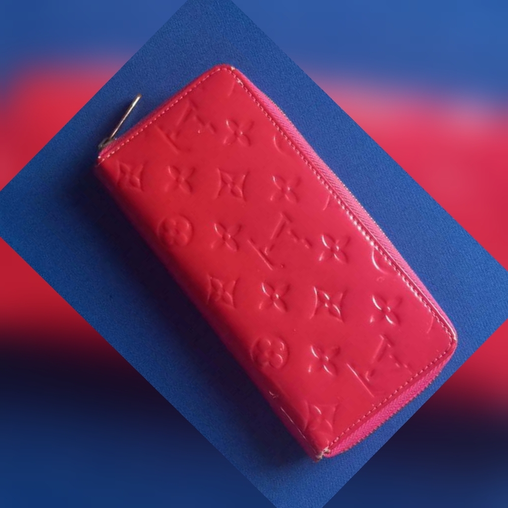 Fancy Monogram Hot Pink Wallet